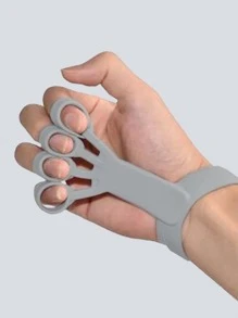 1 pieza de agarre de entrenamiento de dedos de silicona de color aleatorio - Gris - Ver 2