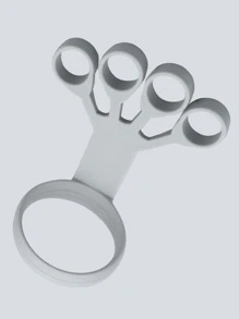 1 pieza de agarre de entrenamiento de dedos de silicona de color aleatorio - Gris - Ver 3