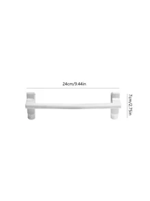 1 PC Cửa tủ tối giản Giá treo khăn thùng đơn - trắng - Xem 2