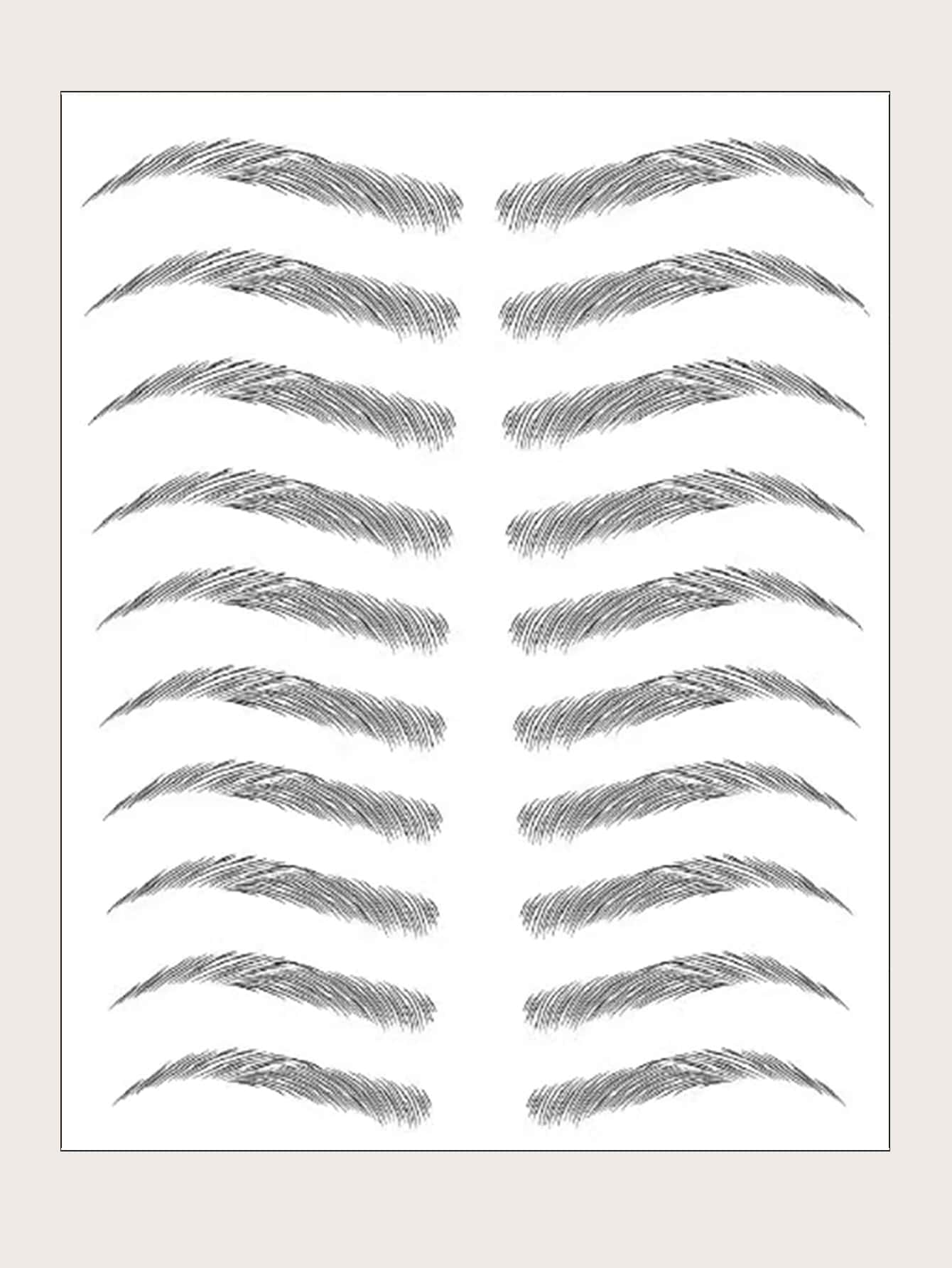 紋身貼紙,1張防水眉毛一次性紋身適合女士,紋身貼紙成年人,逼真紋身貼眉毛,適合女士和女孩