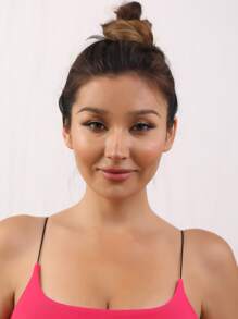 （一根頭髮）系列逼真生態眉毛轉移紋身貼，防水持久，個性化性感紋身貼 - 黑色 - 查看 4