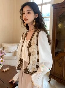 DAZY Contrast Trim Floral Tank Top - Multicolor - View 5