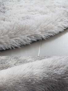 1pc Fluffy Round Rug, Shaggy Seat Cover & Accent Rug,Home Decor Accessories - Multicolor - View 5