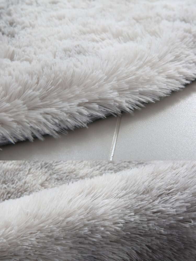 1入組毛茸紥染圓形地毯 - 彩色 - 查看 5