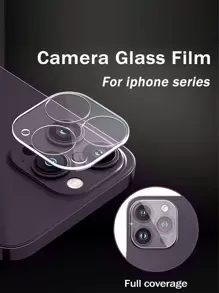 2pcs Anti-Fall Screen Protection Film & 2pcs Lens Protector Compatible With IPhone 16/16 Plus/16 Pro/16 Pro Max/15/15Pro/15Plus/15Promax - Clear - View 4