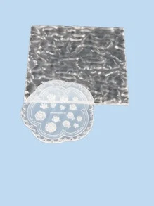 FULL BEAUTY 1pc Flower Design Nail Art Mold - Clear - View 4