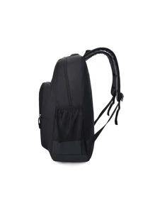 12.59英寸防水男士字母印花旅行背包 - 黑色 - 查看 9