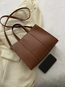 Túi đeo chéo Nữ Có thể điều chỉnh được Đôi tay cầm Thanh lịch - màu nâu - Xem 7