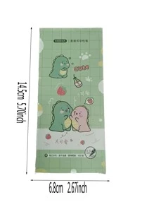 6 Cái/bộ Hoạt Hình Họa Tiết Khủng Long Bút Gel, Sáng Tạo Di Động Đa Năng Bút Bi Gel Cho Học Sinh, Viết, Vẽ Tranh - màu xanh lá - Xem 2