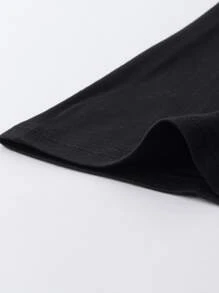 Manfinity Homme Men Two Tone Letter Graphic Polo Shirt