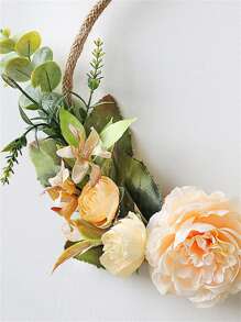 Flower Decor Circle Design Hanging Decoration - Multicolor - View 7