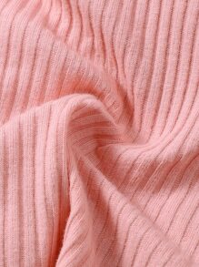 SHEIN Baby Girl 3pcs Solid Rib-Knit Shorts - Multicolor - View 5