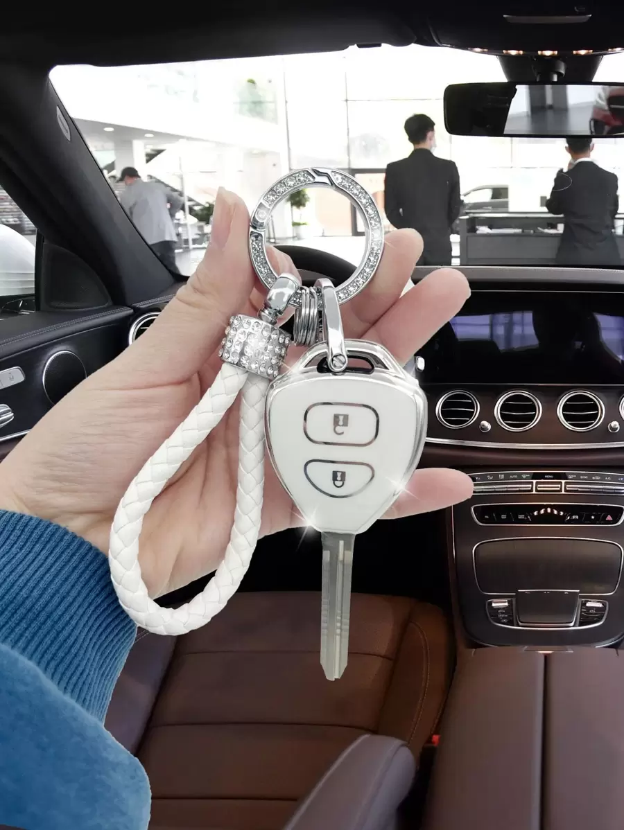 1 set bilnyckelfodral & nyckelring kompatibel med Toyota, nyckelbricka - Multifärgad - Visa 1