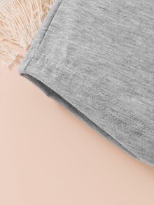 Baby Bear & Letter Graphic Tank Top & Shorts