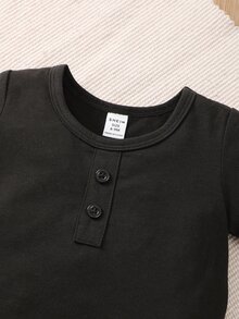 Baby Boy 3pcs Button Detail Tee - Multicolor - View 4