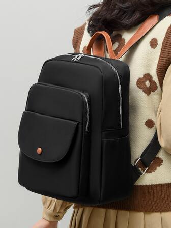 紐扣裝飾功能背包