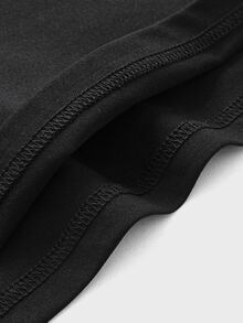 Manfinity Men Striped Trim Polo Shirt - Black - View 5