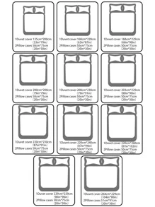 3 cái/bộ Bộ Vỏ Chăn In Hoa (1 Vỏ Chăn & 2 Vỏ Gối), Bộ Chăn Ga Gối Cottagecore Polyester Cho Tất Cả Các Mùa - Nhiều màu - Xem 3