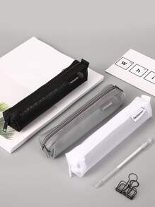 1入組隨機色網紗筆袋 - 彩色 - 查看 6