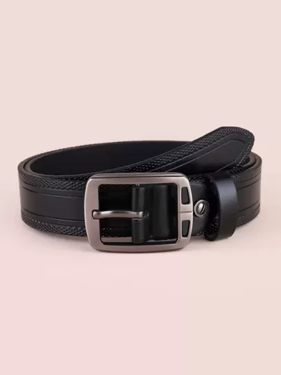 男士方扣腰帶日常使用禮物送朋友休閒