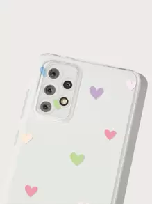 Conjunto de 2 capas para celular com estampa de coração, versão internacional, não a versão nacional. - Multicolorido - Ver 4