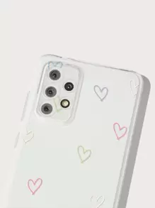 Conjunto de 2 capas para celular com estampa de coração, versão internacional, não a versão nacional. - Multicolorido - Ver 6