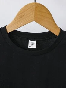 Toddler Boys 2pcs Striped Tee - Black and White - View 6