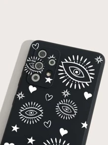 1 Ốp điện thoại họa tiết trái tim & mắt - Đen và trắng - Xem 5