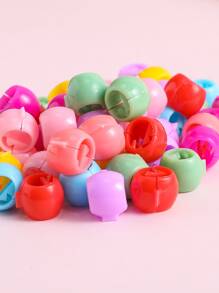 60 phụ kiện tóc màu ngẫu nhiên cho bé gái tập đi - Nhiều màu - Xem 3