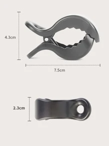 2pcs Baby Stroller Blanket Clip - Black - View 3