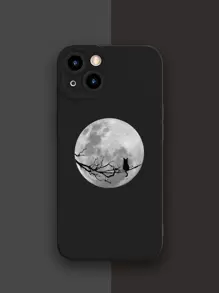 月亮和貓樣式手機殼 - 彩色 - 查看 1