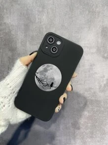 月亮和貓樣式手機殼 - 彩色 - 查看 2