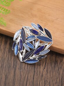 Leaf Design Brooch - Multicolor - View 5
