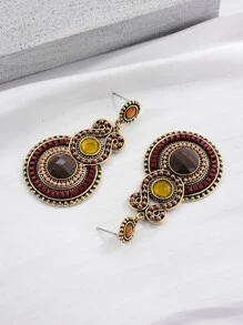 Pendientes largos redondos - Multicolor - Ver 5