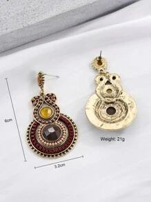 Pendientes largos redondos - Multicolor - Ver 6