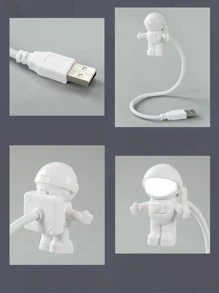 1 pieza astronauta en forma de Libro Luz - Blanco - Ver 5