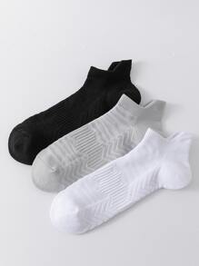 3雙女式粉色藍色和橙色運動襪