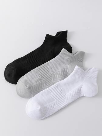 3雙女式粉色藍色和橙色運動襪