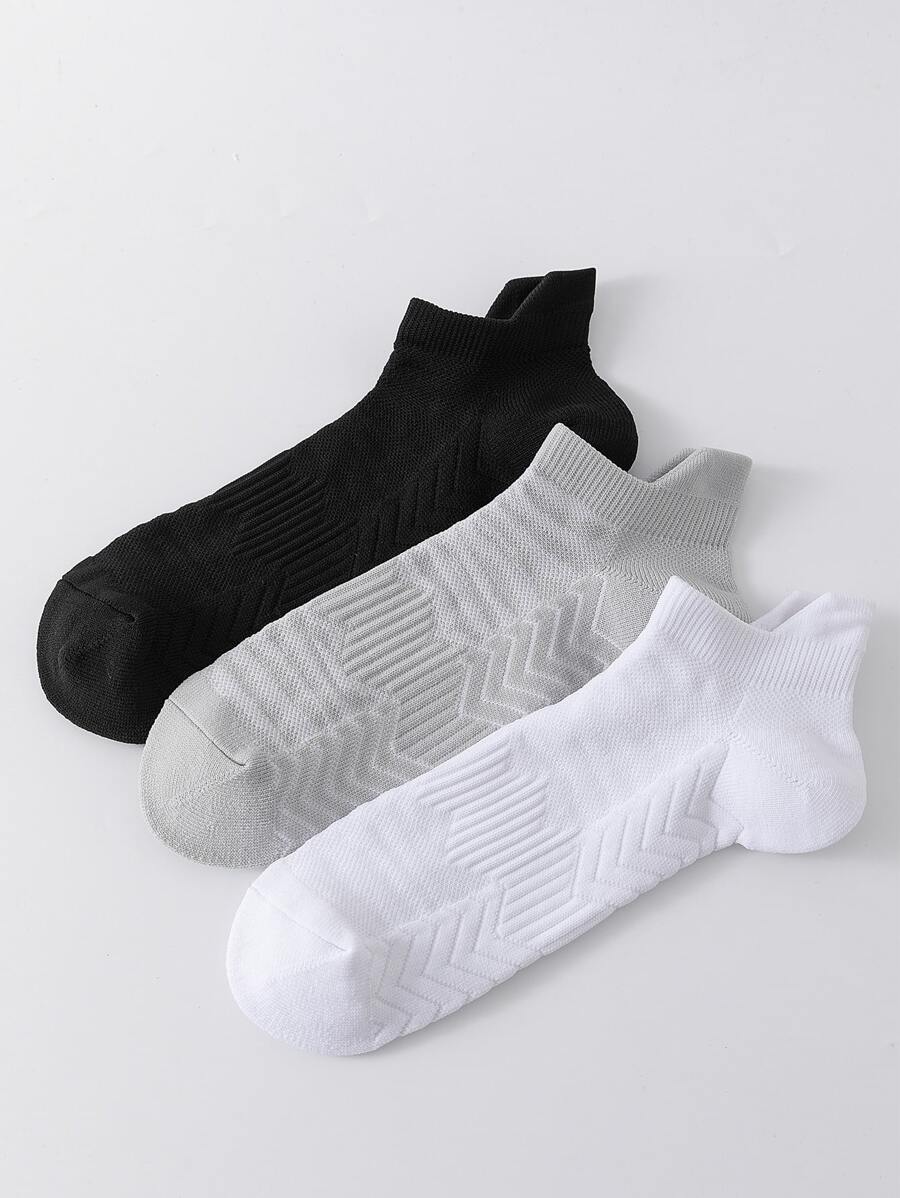 3雙女式粉色藍色和橙色運動襪