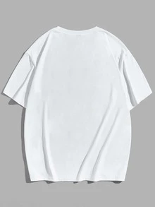 ROMWE MEN Guys Skull Graphic Tee - White - View 2