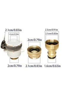 5pcs High Pressure Water Gun Set, Multifunction TPE Watering Spray Gun For Household - Multicolor - View 3