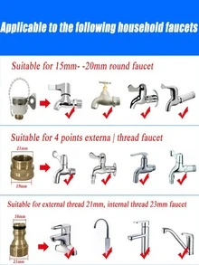 5pcs High Pressure Water Gun Set, Multifunction TPE Watering Spray Gun For Household - Multicolor - View 5