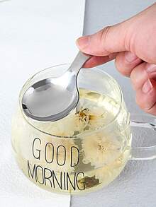 1pc Stainless Steel Tea Spoon - Silver - View 6