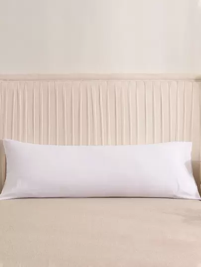 1pc Solid Color Long Bolster Pillow Case, Fits 51*137cm Pillow Insert, Can Be Used On Sofa, Bed, Outdoor, Dorm (Boys/Girls Dorm Bedding)