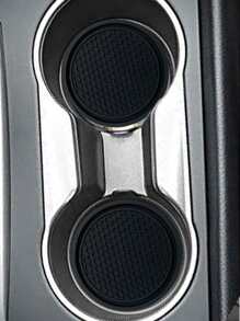 2 piezas Posavasos de coche con textura de panal - Negro - Ver 6