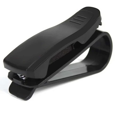 1pc Plain Car Sun Visor Glasses Holder