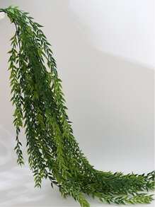 1 pièce Vigne Artificielle , Vert Feuille Guirlande Pour Domicile Décor