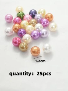 1pack 12mm Bead DIY Jewelry Accessory - Multicolor - View 3