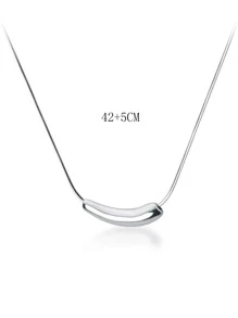 1pc Geometric Decor Necklace Copper Jewelry