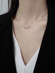 1pc Geometric Decor Necklace Copper Jewelry